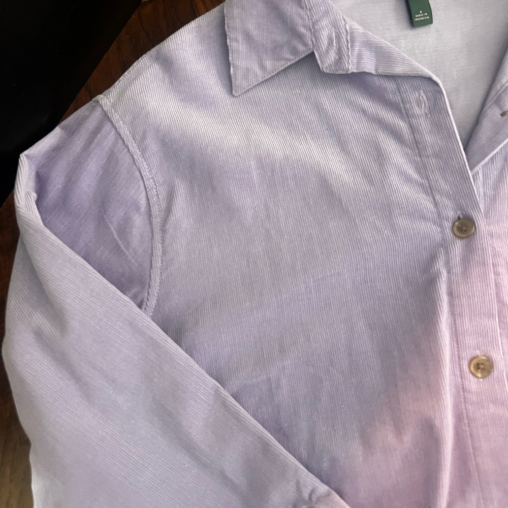 Wild Fable Lavender Corduroy Button-Up Shirt Jacket- pockets – Size Small – NWT - Picture 5 of 6